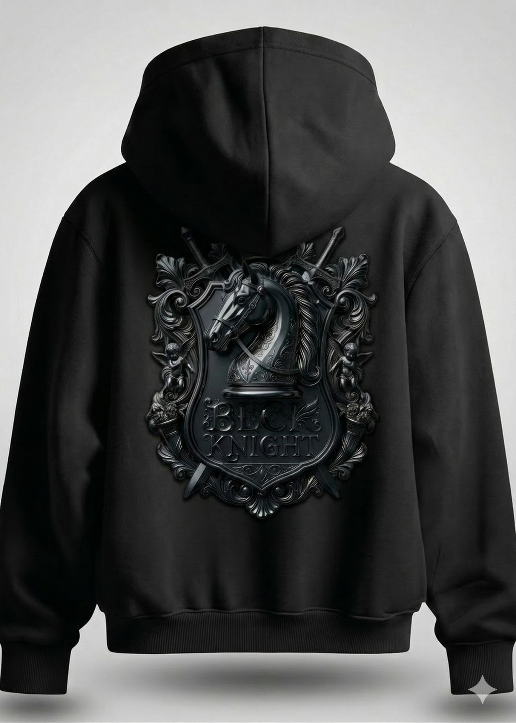 Blck Knight Hoodie Black
